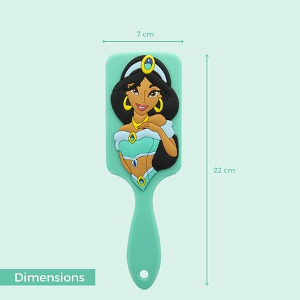 Perie păr silicon, Disney Princesses Jasmine, verde