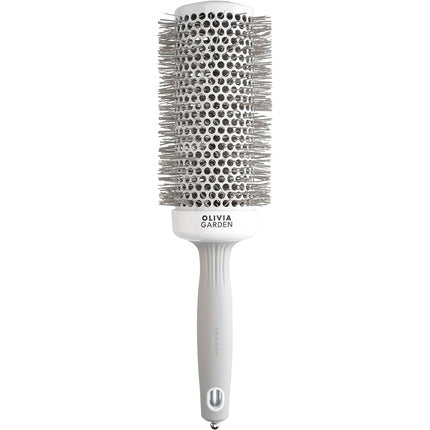 Perie de par, Olivia Garden, Expert Blowout Speed, alb si gri, 55mm