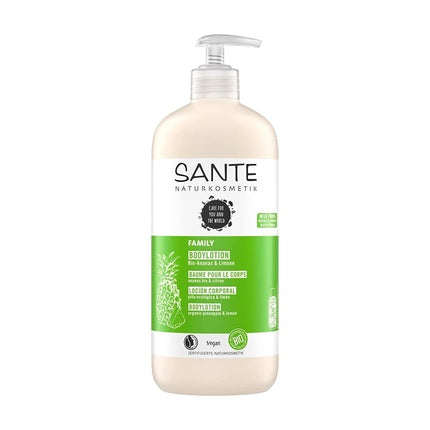 Lotiune corp, Sante Naturkosmetik, cu ananas si lamaie, 500 ml