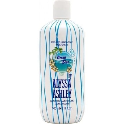 Loțiune pentru corp, Alyssa Ashley, Ocean Blue, 500ml, Design Dungi Albastre