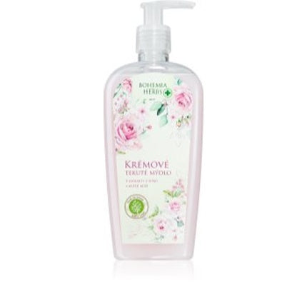Bohemia Herbs Rose Extract Liquid Soap, 510 g, cremos, ambalaj cu pompă