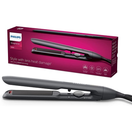 Placă de îndreptat părul, Philips, 5000 Series, negru