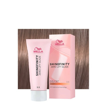 Vopsea de par, Wella, Shinefinity Caramel Espresso 05/37, 60ml