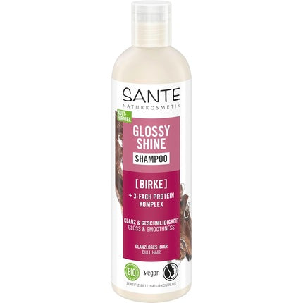 Șampon Sante Naturkosmetik Glossy Shine, cu extract de floare de tei, pentru păr lucios, 250 ml