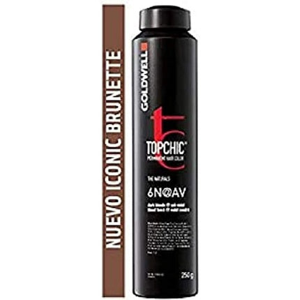 Vopsea de păr Goldwell Topchic 6N@AV, culoare brunet intens