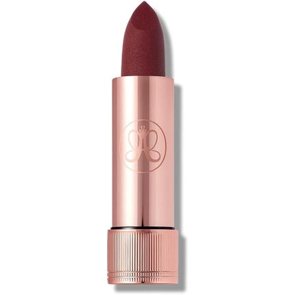 Ruj mat Anastasia Beverly Hills Rum Punch, culoare visiniu, ambalaj metalic aur