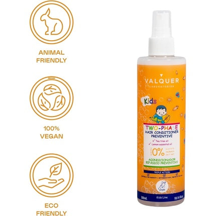 Condiținator preventiv împotriva păduchilor, Valquer Lab, Kids, Tea Tree Oil, 300ml