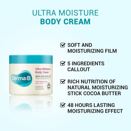 Crema de Corp Derma B Ultra Moisture, 430ml