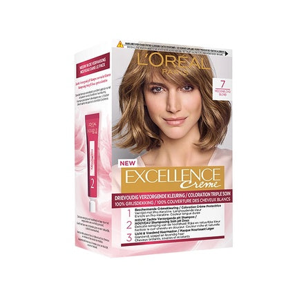 Vopsea de păr, L'Oréal Paris, Excellence Creme, blond mediu