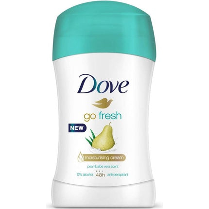 Deodorant Dove Go Fresh Aloe și Pear, alb cu capac verde mentă