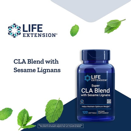Supliment Life Extension CLA Blend, albastru, 120 capsule