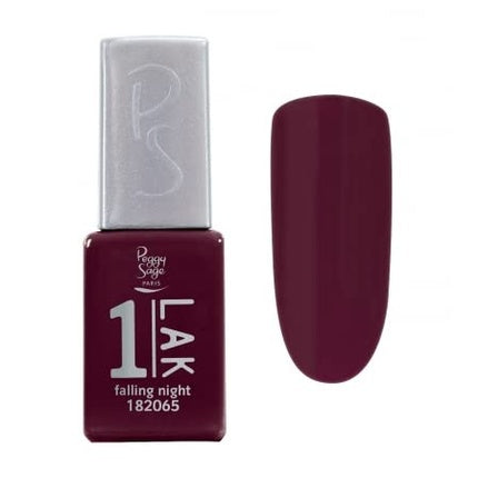 Lac Gel Peggy Sage One-Lak 1-Step, Falling Night, Vișiniu, 5ml