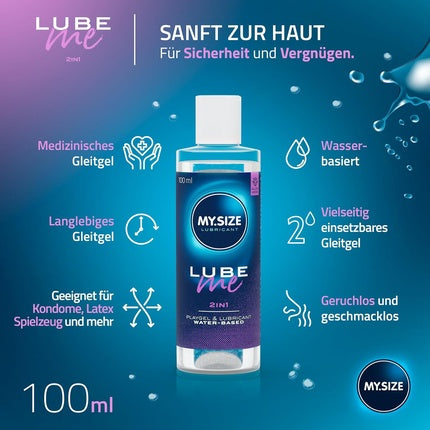 Lubrifiant My.Size Lube Me 2in1 100ml, transparent