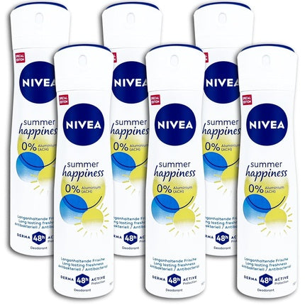 Nivea Summer Happiness Fresh Deodorant Spray, 150ml, Alb-Albastru