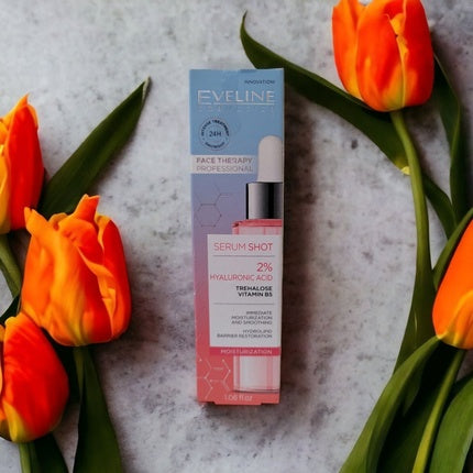 Serum tratament hidratant, Eveline, cu 2% acid hialuronic, 30ml