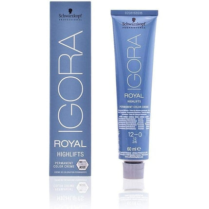 Cremă de colorare permanentă păr, Schwarzkopf, Igora Royal Highlifts 12-0