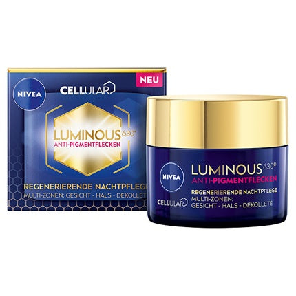 Crema de noapte Nivea Cellular Luminous 630 Anti-Aging, 50 ml