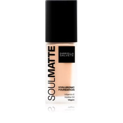 Fundație lichidă, Gabriella Salvete Soul Matte Foundation, Bej, 35 ml