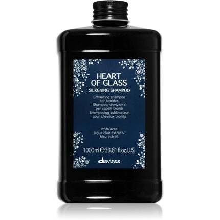 Șampon Davines Heart Of Glass Silkening 1000 ml pentru păr blond
