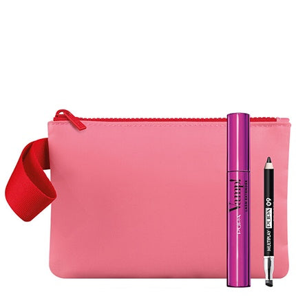 Set Cadou Creion Ochi și Mascara Pupa Milano Vamp Eye Pencil Gift Set Lash Extender Kit, roz, 1 buc