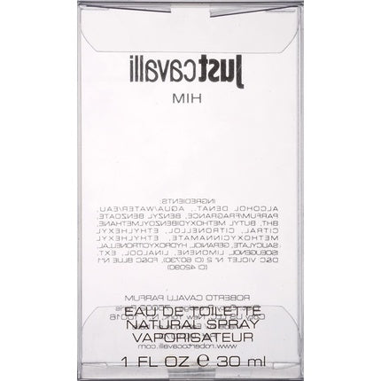 Parfum bărbătesc, Roberto Cavalli, Just Cavalli Him, sticlă transparentă 30ml