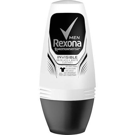 Deodorant roll-on Rexona Invisible Black White, 50 ml
