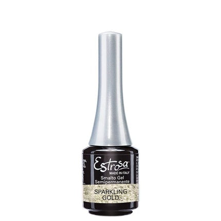 Lac unghii Estrosa Mini Gel, auriu sclipitor