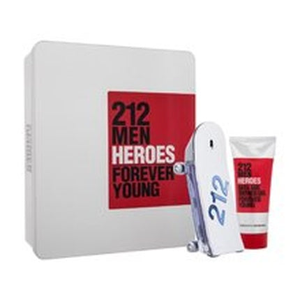 Set Cadou Parfum Carolina Herrera 212 Men Heroes, 90ml EDT + Body Wash 100ml