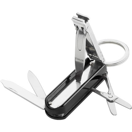 Set de manichiură cu cheie, Zwilling, Travel Size, Inox negru