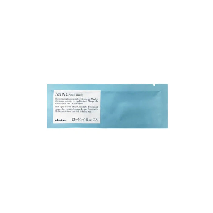 Mască de păr Davines Minu, iluminatoare, pentru păr vopsit, 12 ml