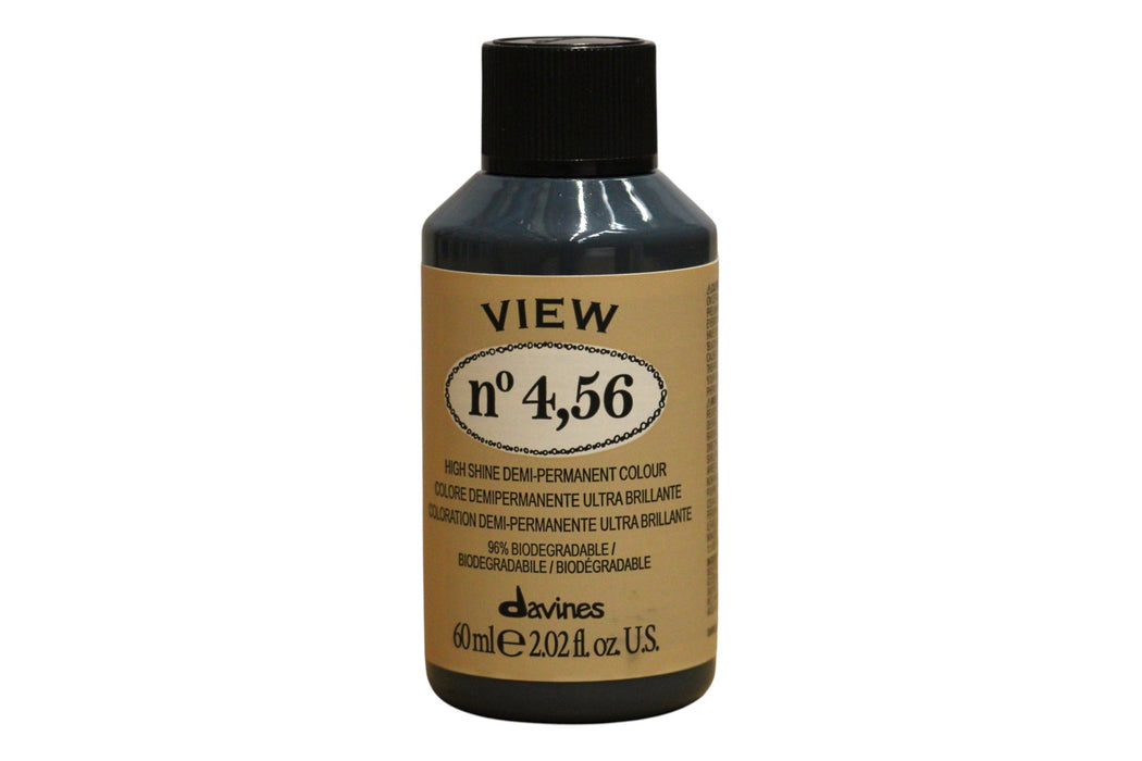 Vopsea de păr demi-permanentă Davines View, nuanța 4.56 Gloss, 60 ml