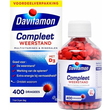 Multivitamine și Minerale, Davitamon Complete, 400 drageuri, alb
