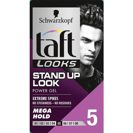 Gel păr, Schwarzkopf Taft, Stand Up, albastru, 150ml