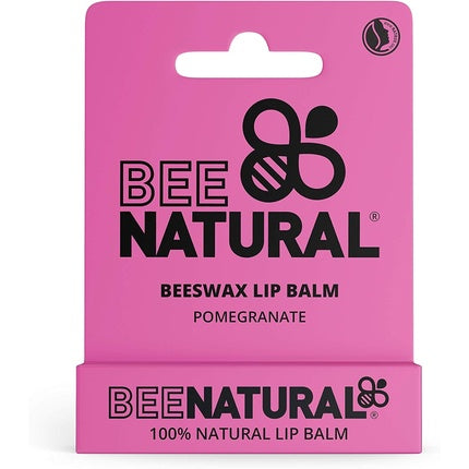 Balsam de buze 100% natural Bee Natural, aromă de rodie, 4.2g