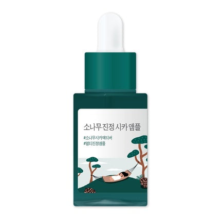 Serum Calmant Round Lab Pine Calming Cica Ampoule - ingrediente naturale, textură lichidă