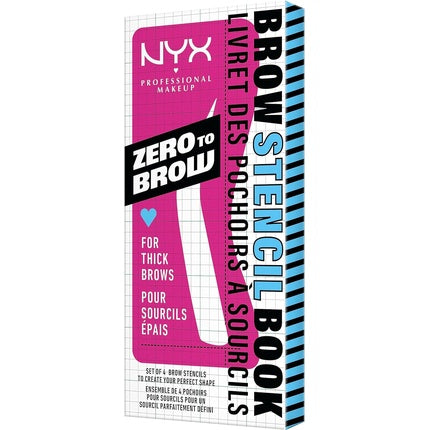 Șabloane sprâncene, NYX, set 4 modele diverse