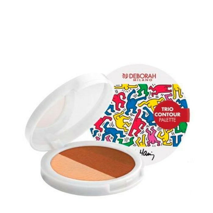 Paletă de conturare Deborah Trio Contour, Keith Haring, 13 g