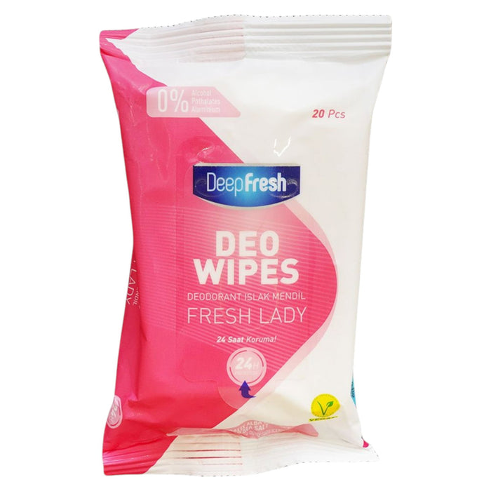 Șervețele deodorante Deep Fresh Deo Wipes Fresh Lady, pentru femei, 20 buc, tester