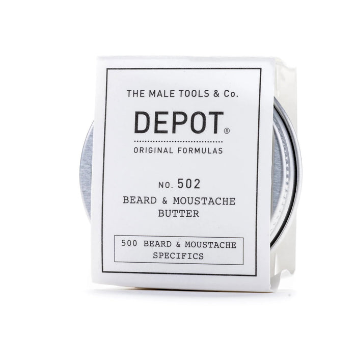 Unt pentru barbă și mustață Depot 500 Beard & Mustache Specifics No. 502, cu ulei de argan, hrănitor și emolient, 30 ml
