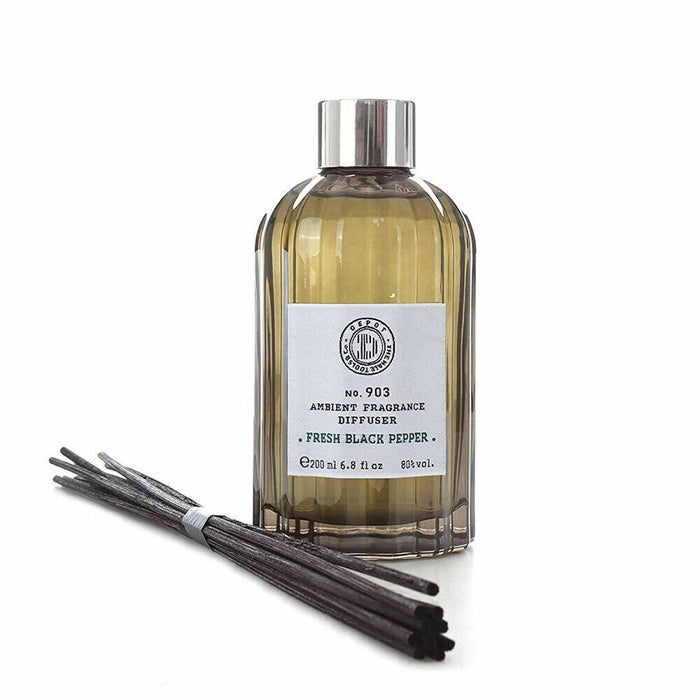 Difuzor de aromă cu bețișoare Depot 900 Scents No. 903, Piper negru proaspăt, 200 ml