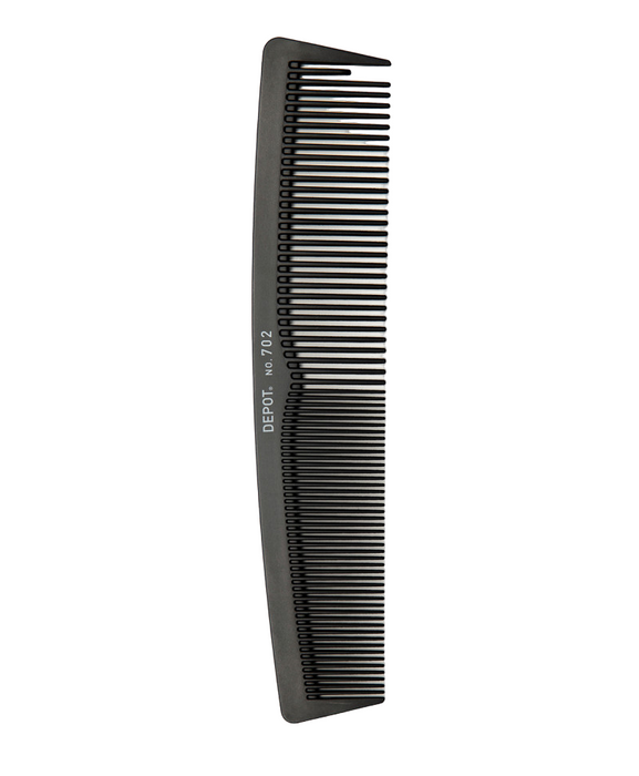 Pieptene de păr Depot Accessories No. 702 Carbon, din plastic, negru