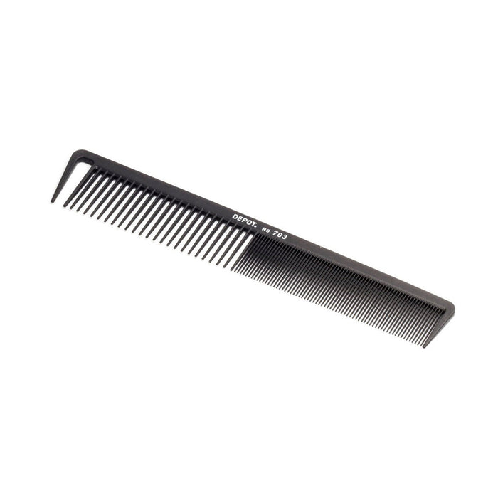 Pieptene de păr Depot Accessories No. 703 Carbon, din plastic, negru
