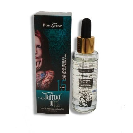Ulei de corp Rose & Rose cu SPF 15 pentru tatuaje, 30ml
