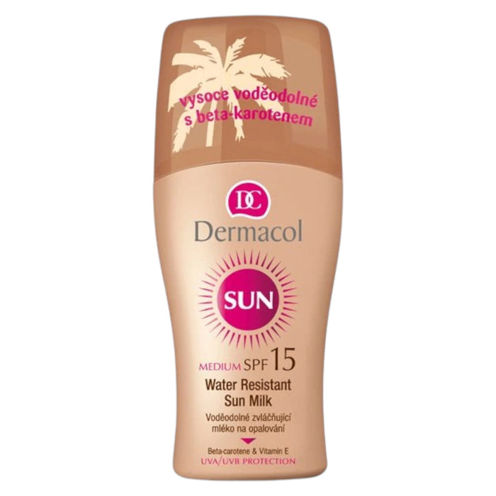 Lapte de soare Dermacol Sun, SPF 15, rezistent la apă, 200 ml, tester