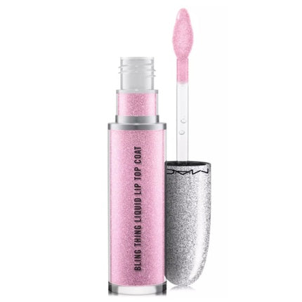 Top Coat Lichid pentru Buze, MAC, Love in a Bubble, Roz Pal cu Strălucire