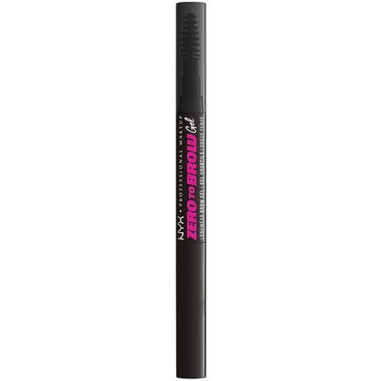Gel sprâncene NYX Zero to Brow, negru, 1 ml