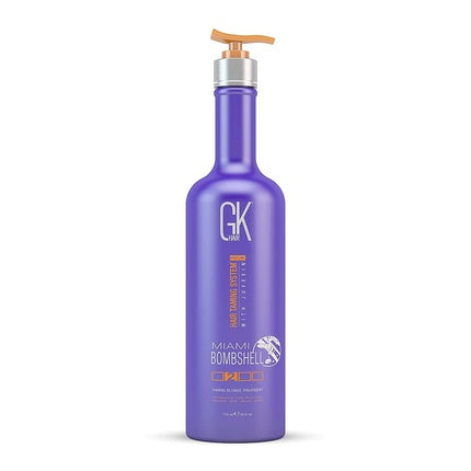 Tratament de netezire a părului GK Hair Miami Bombshell Purple pentru păr blond, 220g