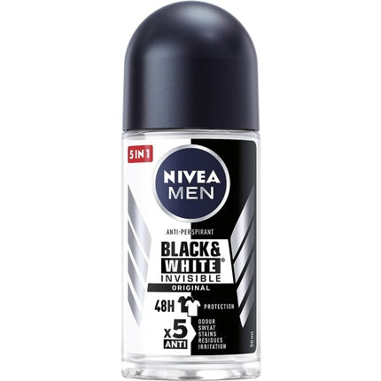 Deodorant roll-on, Nivea, Black&White Original, 50 ml