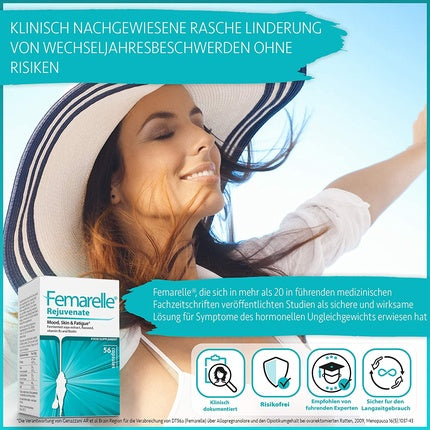 Supliment Femarelle Rejuvenate, 56 capsule, piele