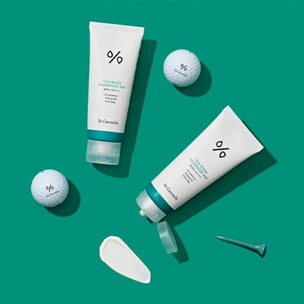 Crema protectoare solară pentru față și corp, Dr.Ceuracle, Cica Regen Waterproof Sun SPF50+, 100 ml, verde